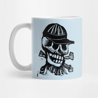 Calaveras with baseball cap. Mug